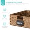 Best Choice Products Set of 4 16x12in Woven Water Hyacinth Pantry Baskets w/ Chalkboard Label, Chalk Marker